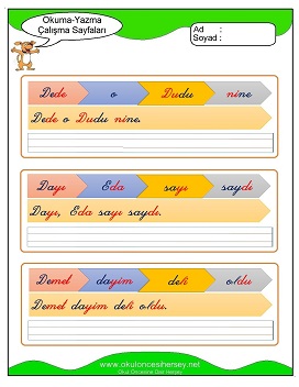 d sesi Grubu Çalışma Sayfaları